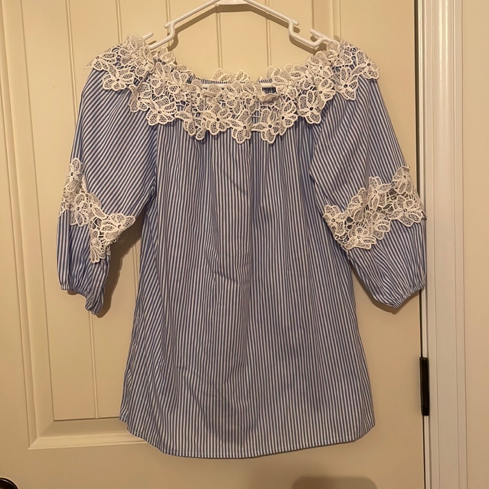 NWT Pinstripe Top